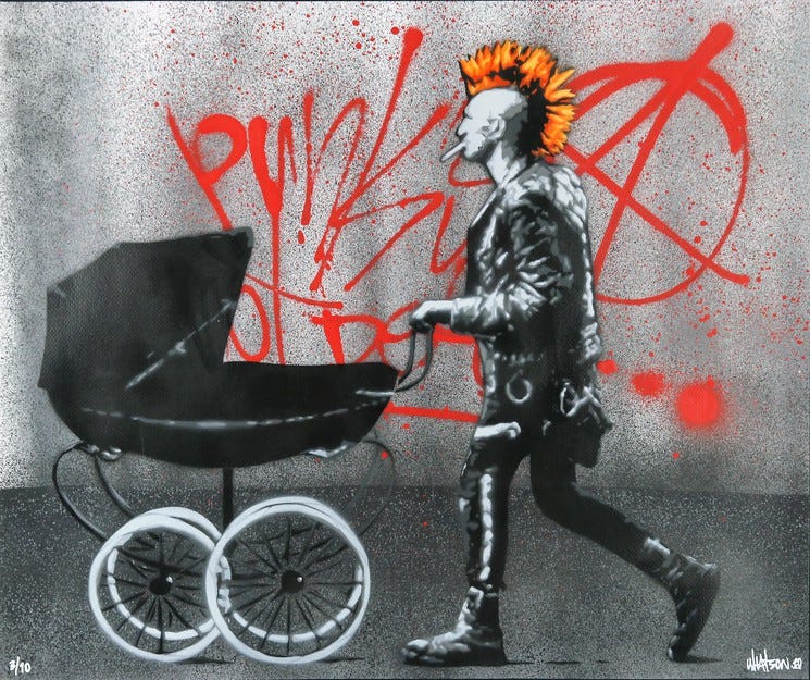 ▷ Punk&#39;s Not Dead par Martin Whatson, 2010 | Peinture | Artsper (219175)
