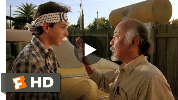 Wax On, Wax Off - The Karate Kid (2/8) Movie CLIP (1984) HD