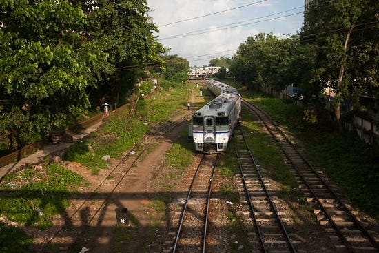 BURMA: Yangon Circle Train