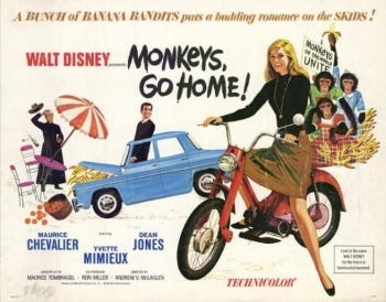 Monkeys Go Home quad poster
