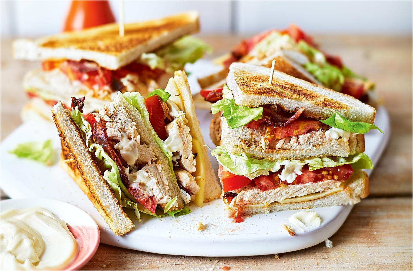 Classic Chicken Club Sandwich Recipe | Sandwich Recipes | Tesco Real Food