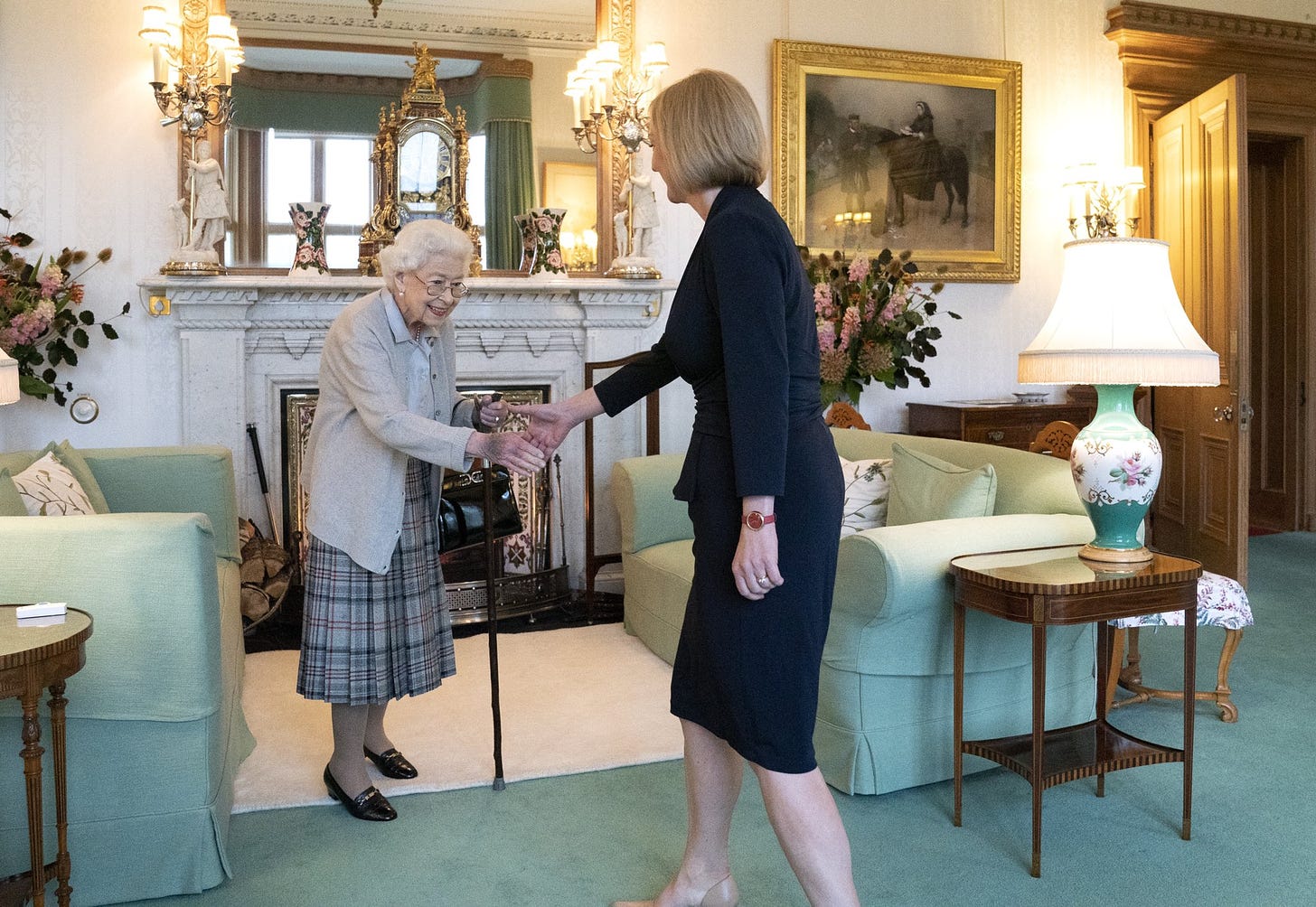 Queen Elizabeth II appointing Liz Truss as the UK's prime minister (Image: Twitter/@RoyalFamily)