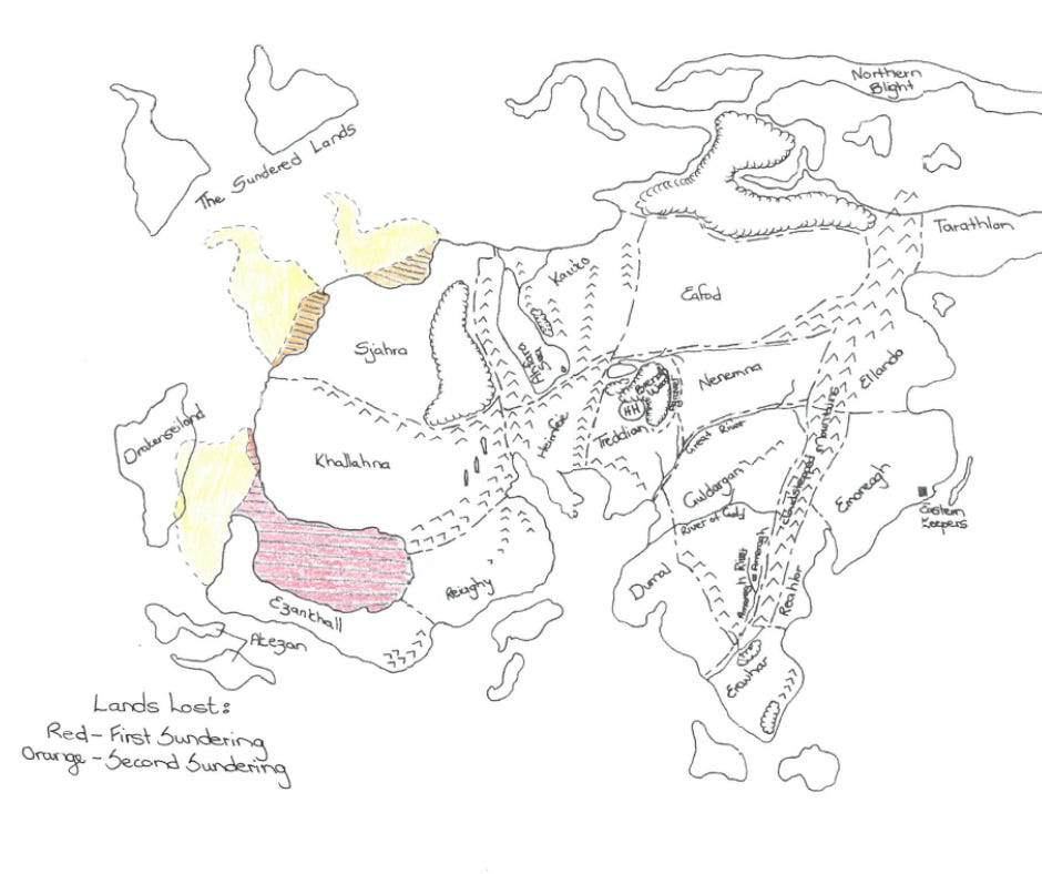 Map of Airtha-Eyrassa by Carin Marais 