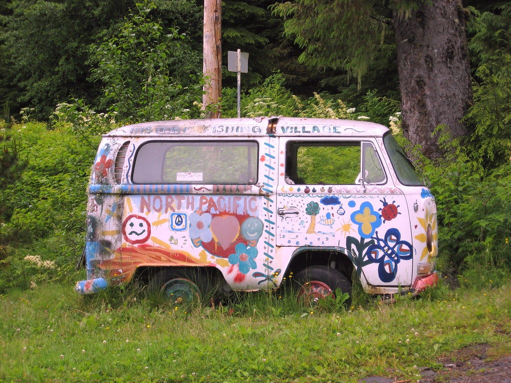 Hippie Bus - a Volkswagen Type 2 Van