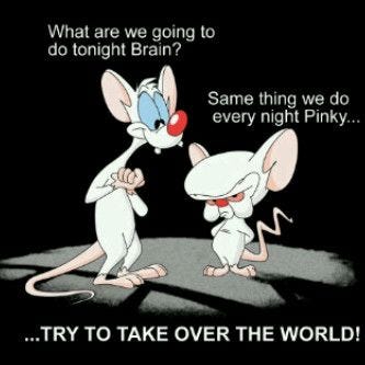 15 The same thing we do every night, TRY TO TAKE OVER THE WORLD ideas |  animaniacs, pinky, old cartoons