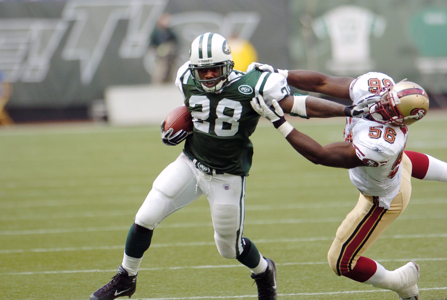 Ex-Jets RB Curtis Martin says he led NFL in rushing with torn MCL