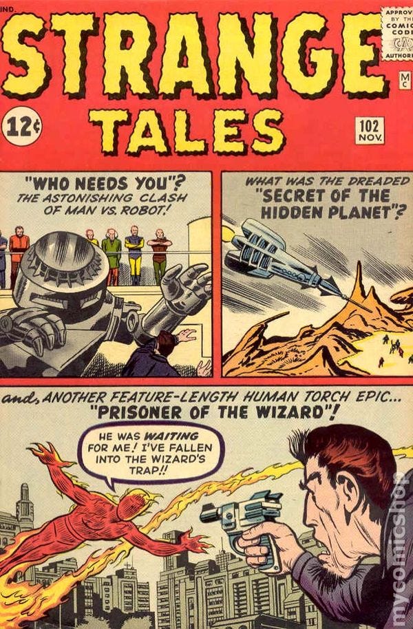 Strange tales comic books issue 102