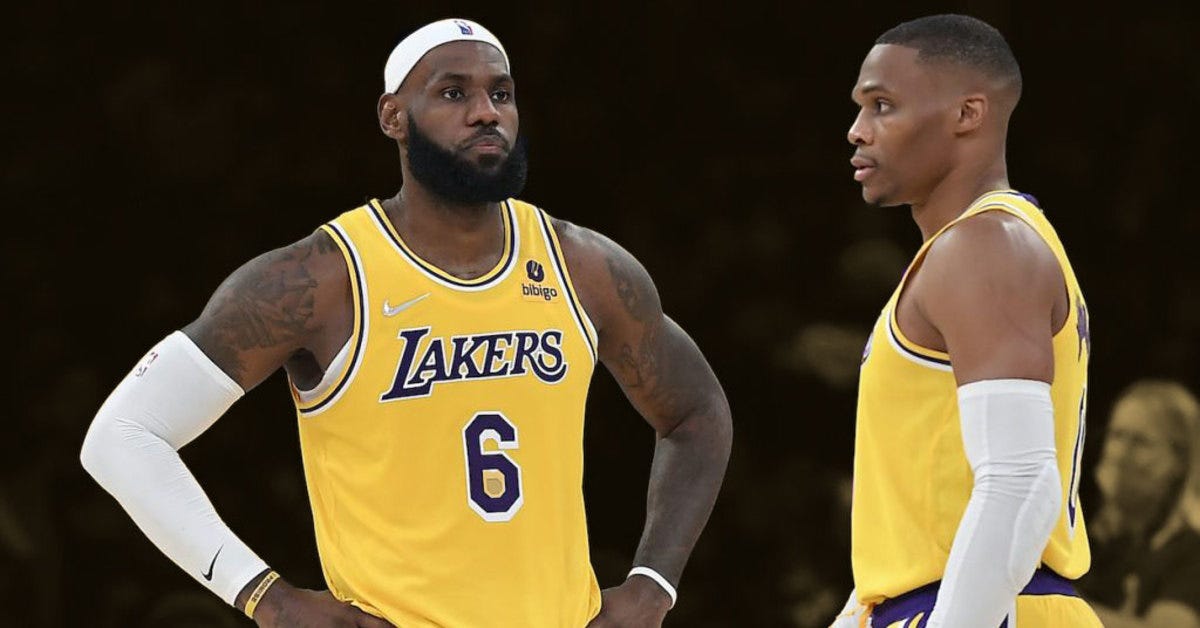 LeBron James and Russell Westbrook caught arguing with fans during an  embarrassing loss to the Pelicans - Basketball Network - Your daily dose of  basketball