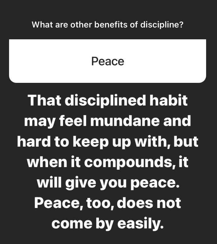 Benefits of Discipline The Far Insights