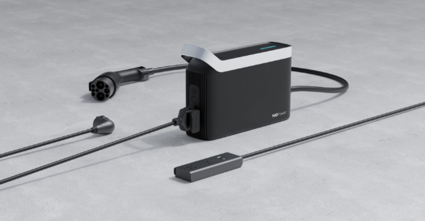 NIO Releases Portable Charging and Discharging Device