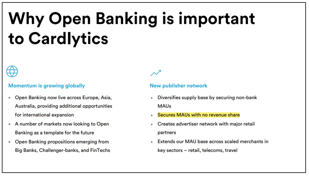 Cardlytics ($CDLX): Open Banking (The Free Option on the Hidden Potential Cash Cow), Austin Swanson, Swany407, Dosh, Bridg, Entertainment, Nectar Connect, TopCashback