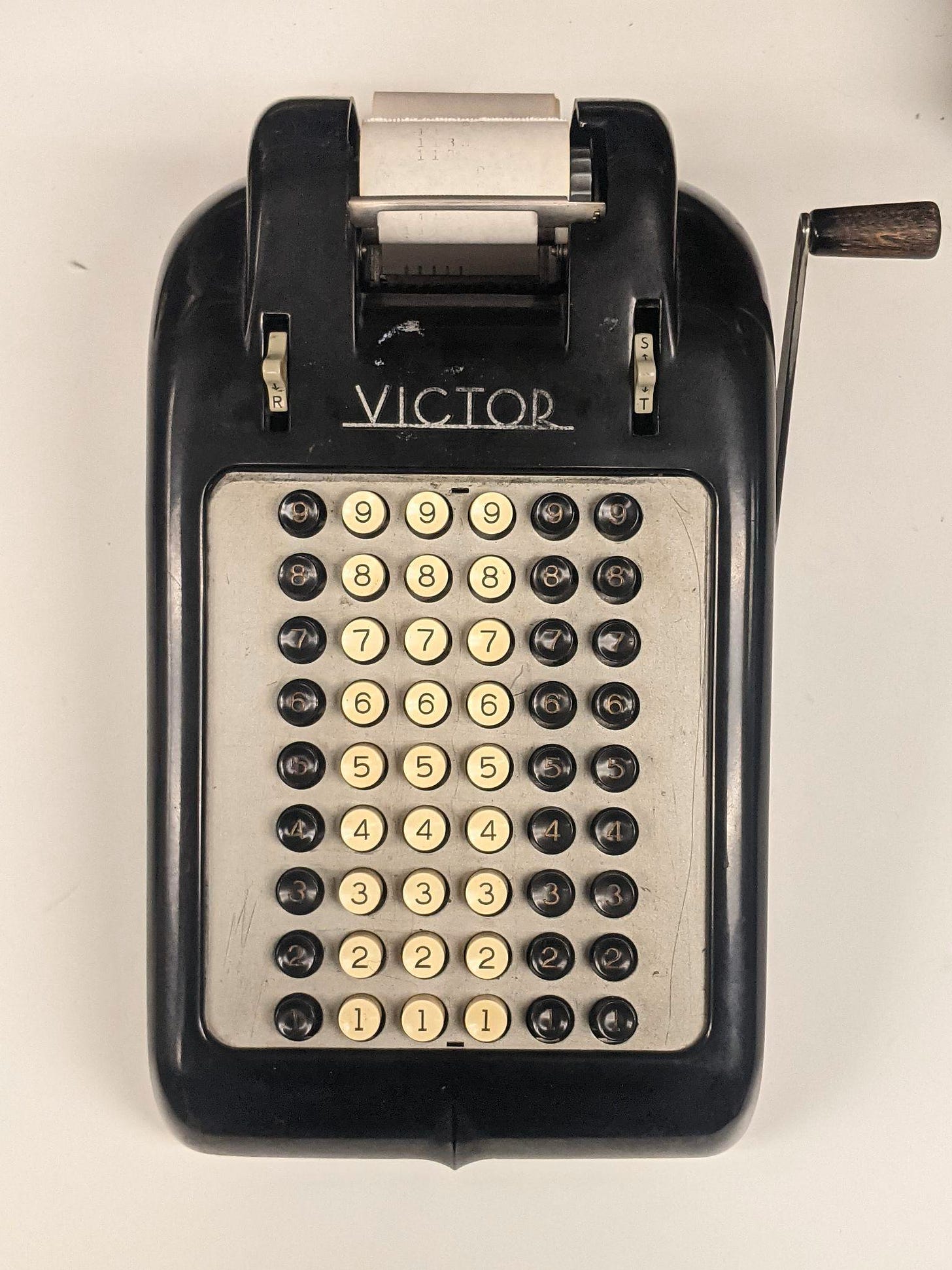 Victor model 6 manual adding machine