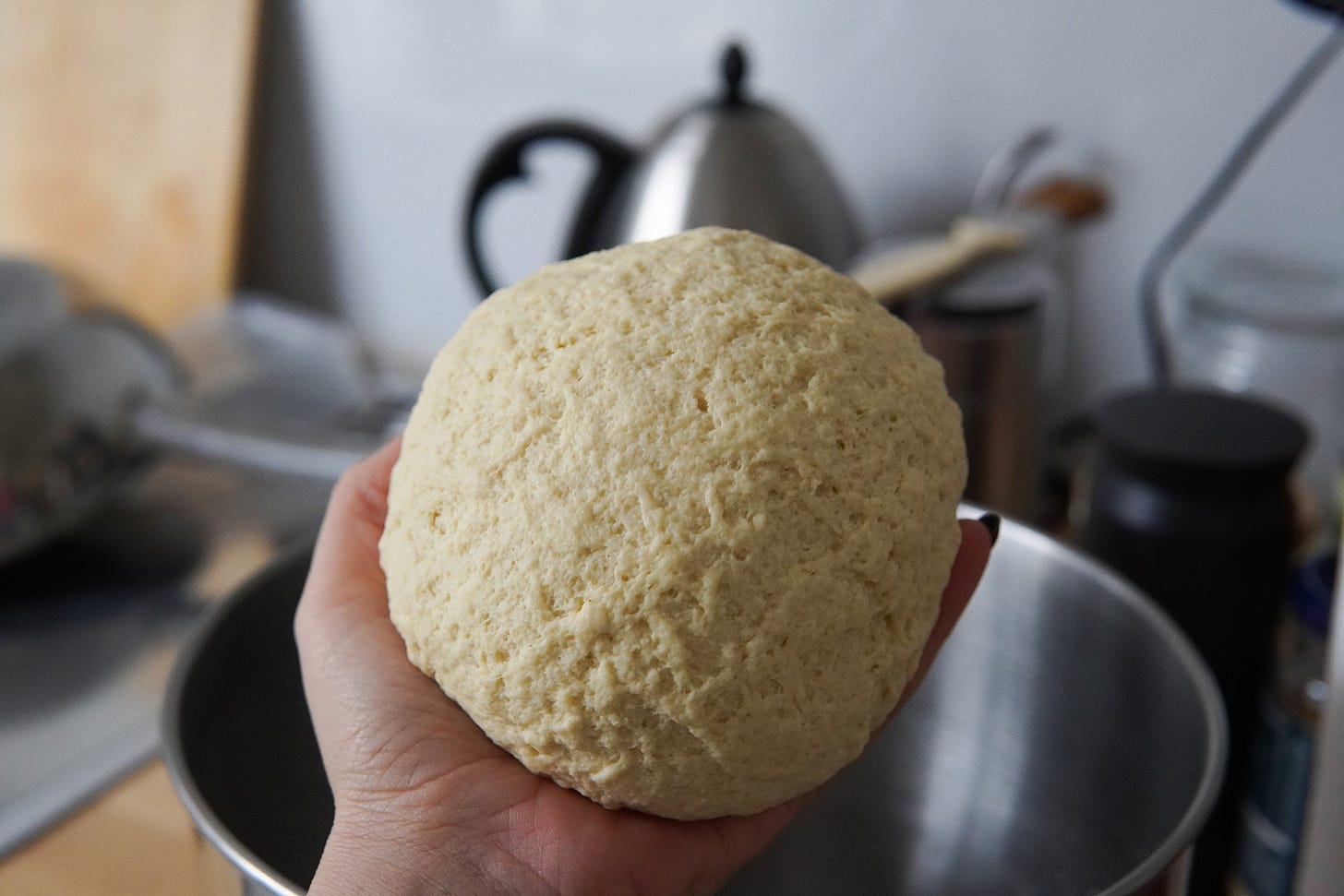 l'aspect de la pâte, elle est homogène mais granuleuse