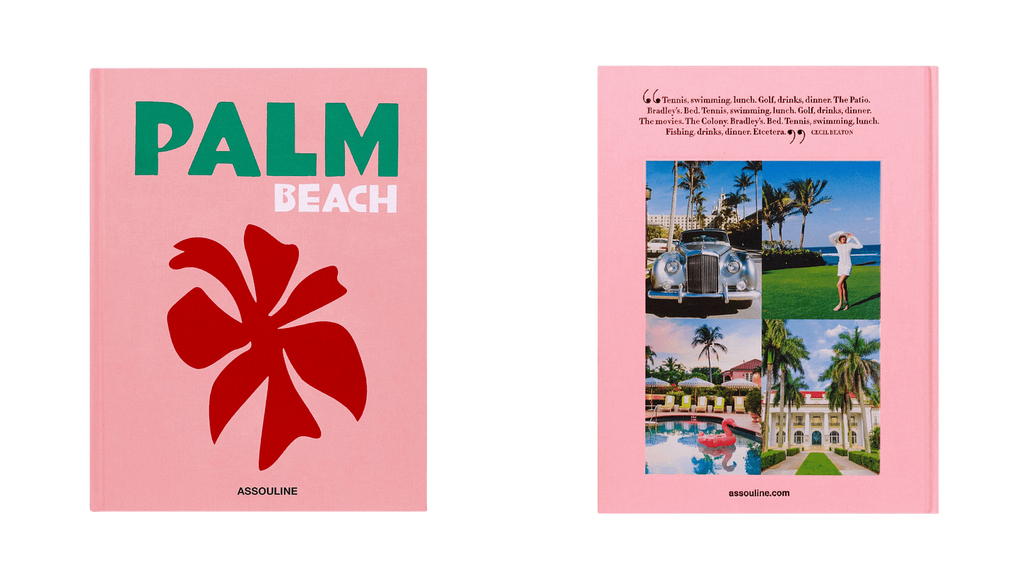soiree whats on the coffee table palm beach