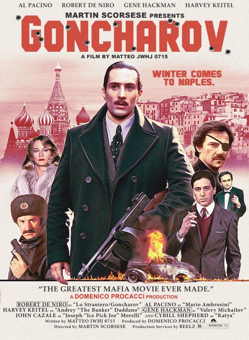 Realistic mock poster for the film Goncharov.