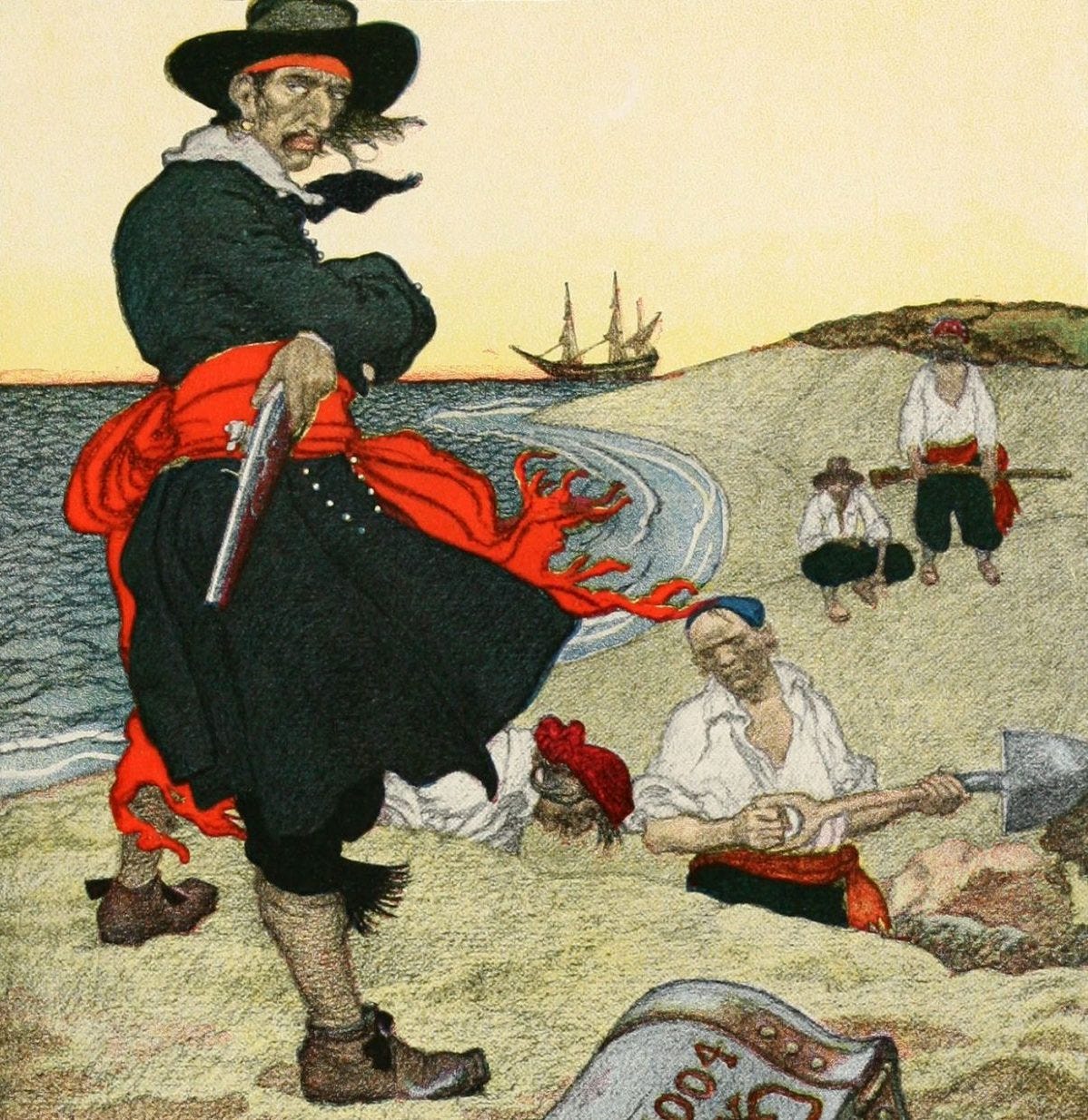 Here Be Pirates: Howard Pyle's illustrations for Blood-Thirsty Buccaneers  and Cut-Throat Marauders - Flashbak