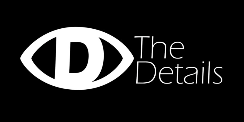 the details logo and the text black and white, siyah beyaz logo ve metin