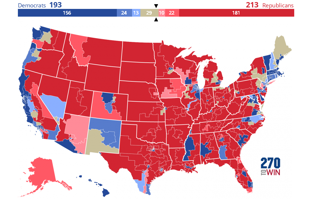 2022 House Election Forecast Maps - 270toWin