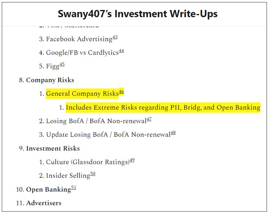 Cardlytics ($CDLX): Open Banking (The Free Option on the Hidden Potential Cash Cow), Austin Swanson, Swany407, Dosh, Bridg, Entertainment, Nectar Connect, TopCashback