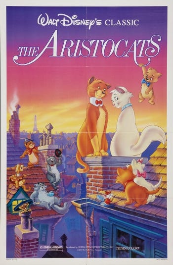 The AristoCats re-release poster