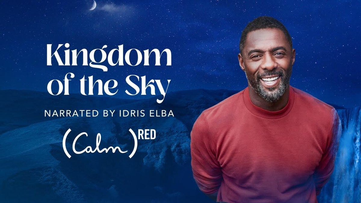 Idris Elba on Twitter: &quot;Tonight, drift off to sleep by listening to my new Sleep  Story, Kingdom of the Sky. For every listen of Kingdom of the Sky, @Calm  will donate $1 (