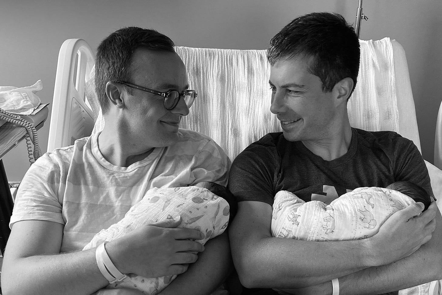 Pete Buttigieg and husband, Chasten, welcome two children into their family