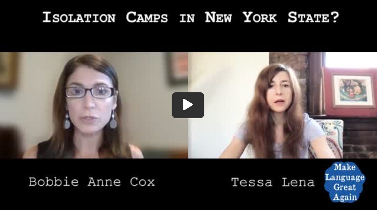 Isolation Camps in New York State: A Conversation with Attorney Bobbie Anne Cox