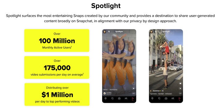 Spotlight de Snapchat