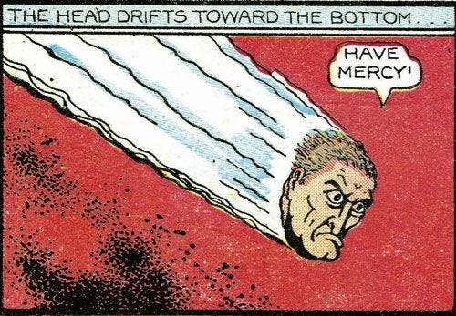 Stardust and the villain's head--Fletcher Hanks. 7.5/10 on the Scale of Obviousness.