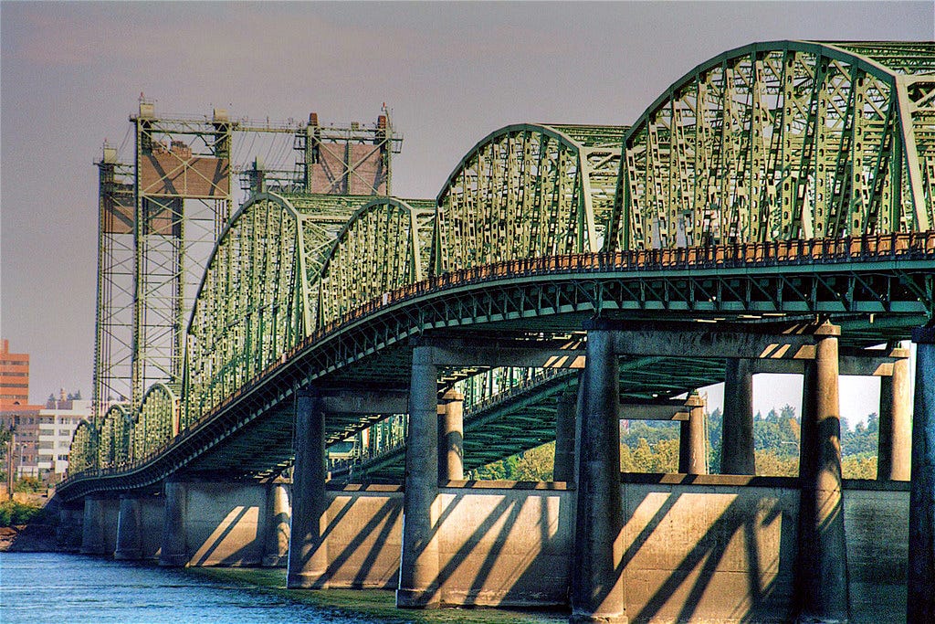 Interstate Bridge, Columbia River, Oregon & Washington