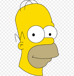 PNG image of Homer Simpson's face