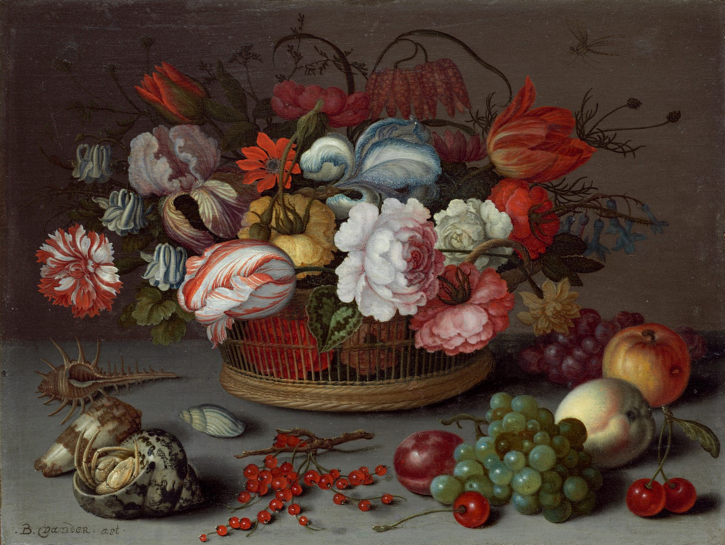 Basket of Flowers, c. 1622 by Balthasar van der Ast