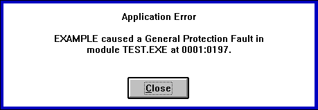 Application Error