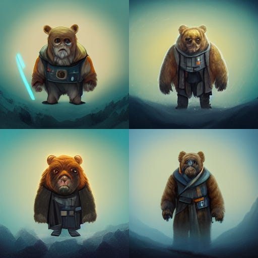luke skywalker as a bear