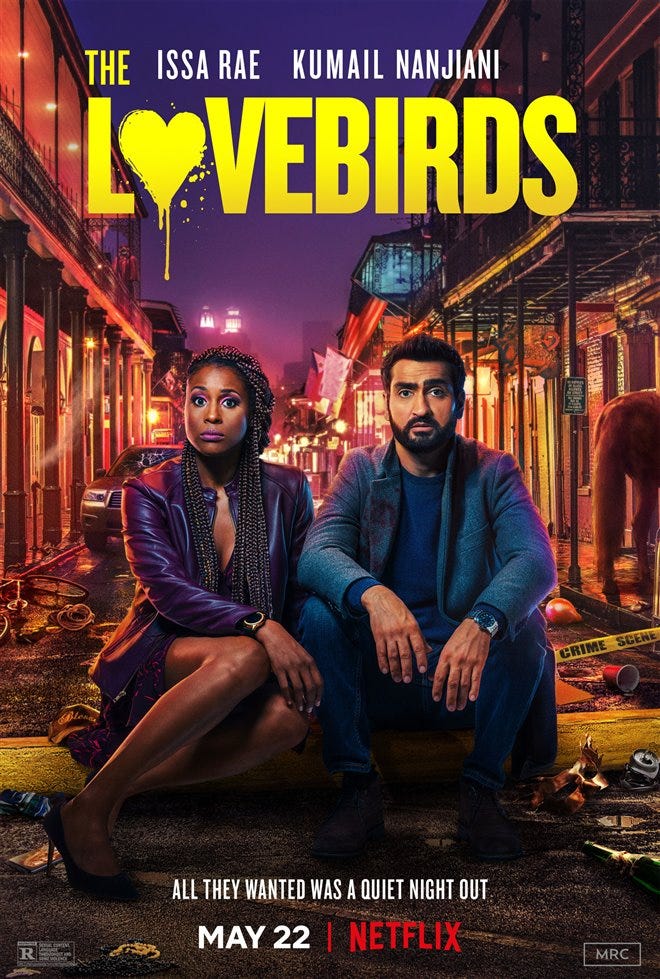 Kumail Nanjiani and Issa Rae in The Lovebirds (2020)