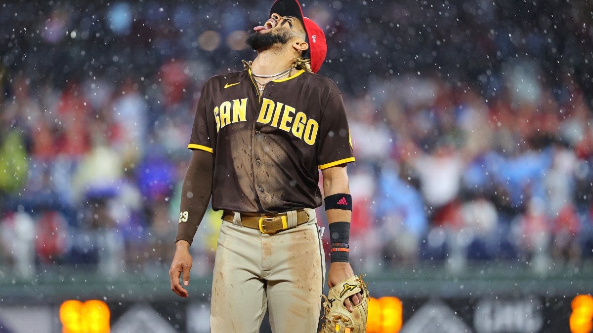 Rain, Rain Go Away. Padres Lose Again on Wet Night in Philadelphia – NBC 7  San Diego