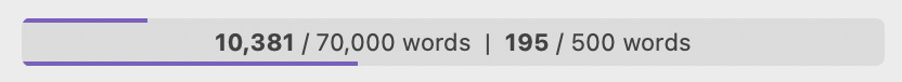 word count progress bar from Scrivener