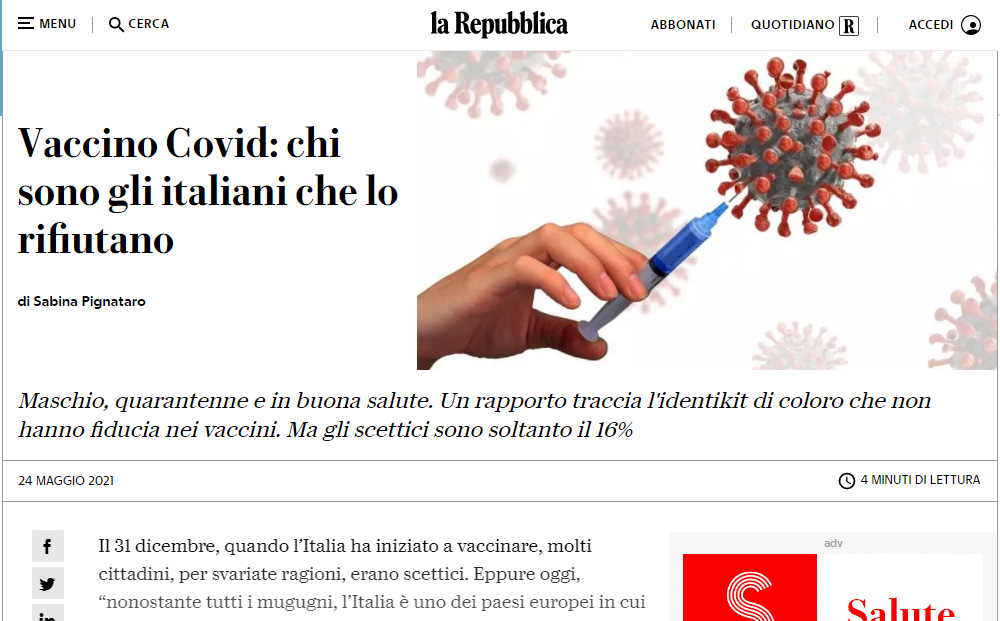 No vax Repubblica