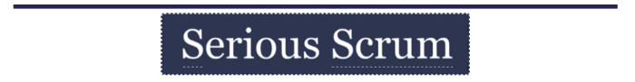 Serious Scrum logo