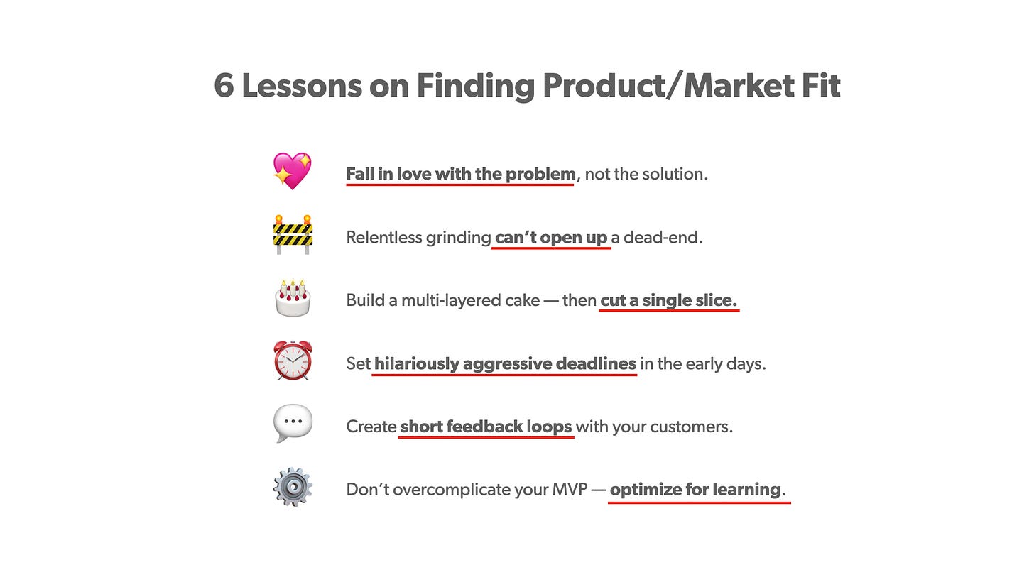 6 lessons on finding product/market fit image