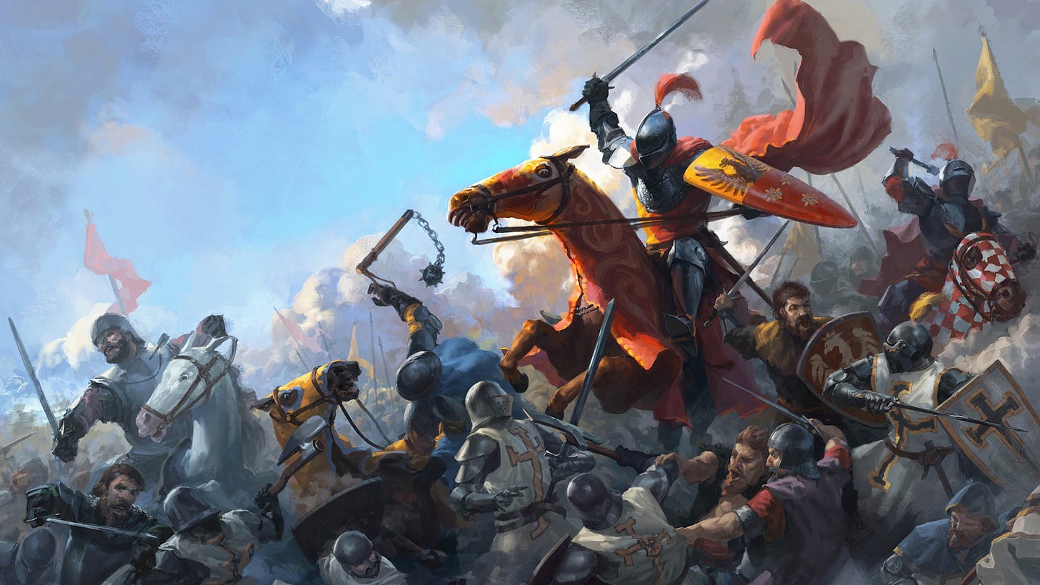 Epic Battle Medieval Knight Army PC Desktop 4K Wallpaper free Download