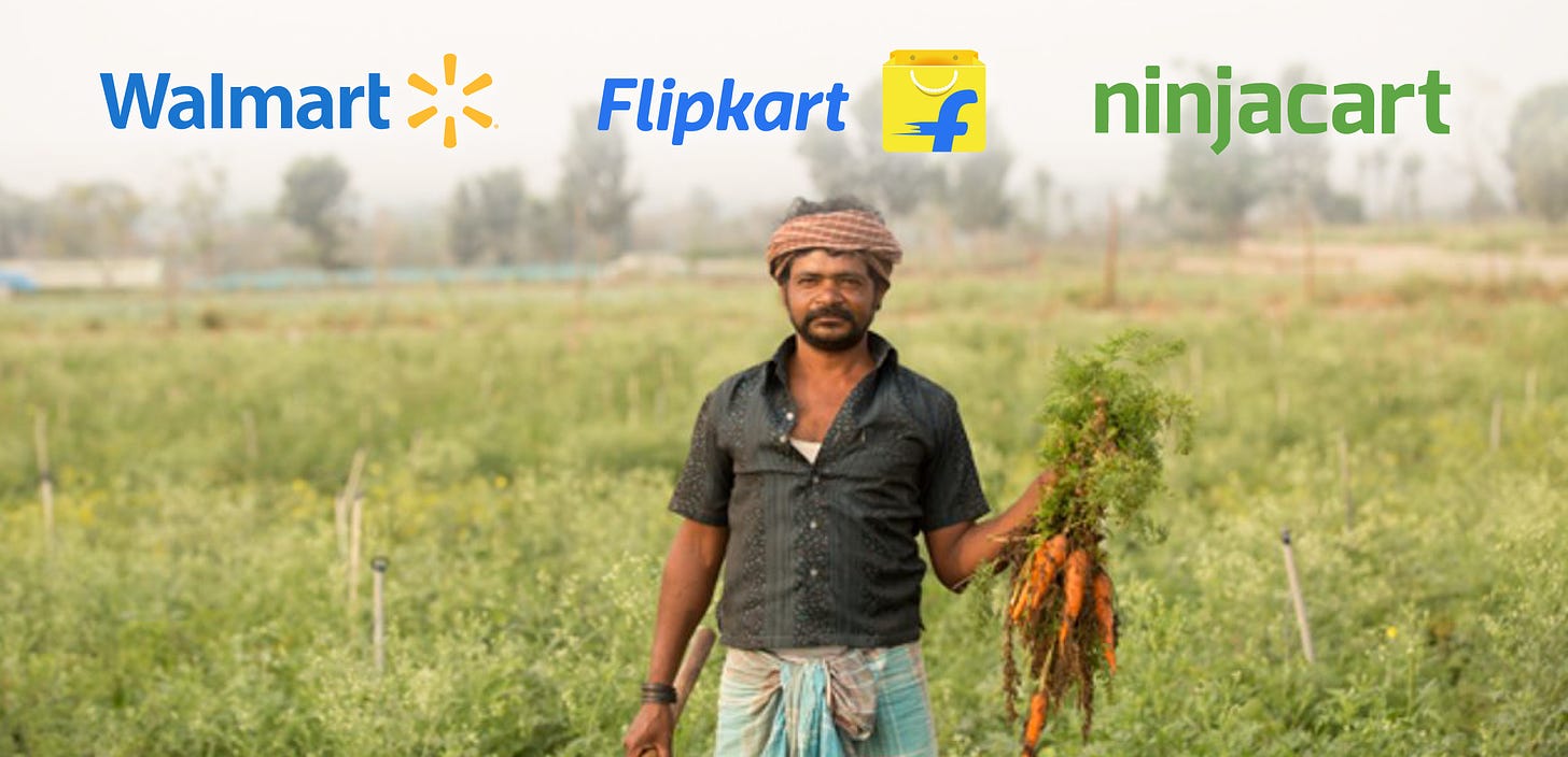 Flipkart &amp; Walmart announce a fresh round of investment in Ninjacart to  organize the Agri Ecosystem &amp; create economic opportunities for farmers in  India. - Ninjacart Blog