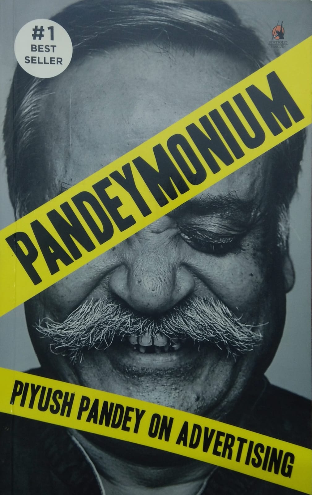 Pandeymonium: Piyush Pandey on Advertising (Cover of Book - Piyush's face with the title written on top in two strips)