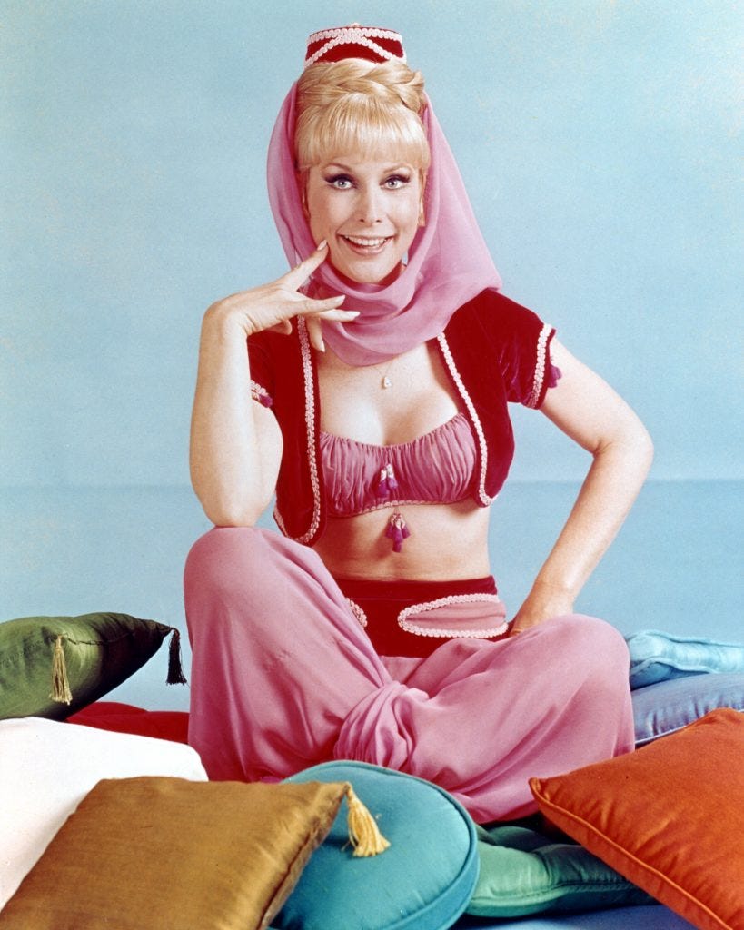 I Dream of Jeannie&#39;: How Barbara Eden Hid Her Growing Belly When She Was  Pregnant