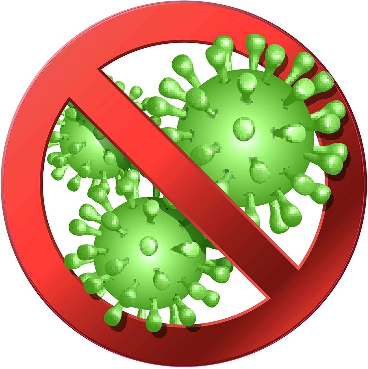 INDIGOS UG - Aufkleber - Kein Corona Virus - No Corona - Sticker ...