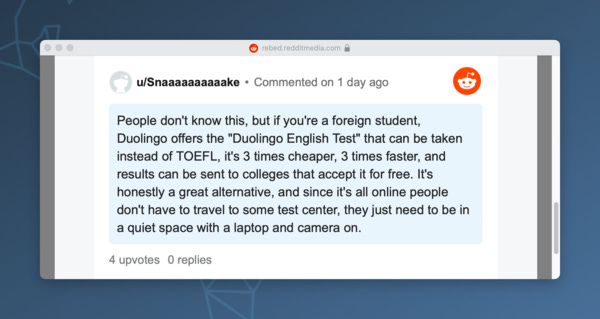 Comment of the week