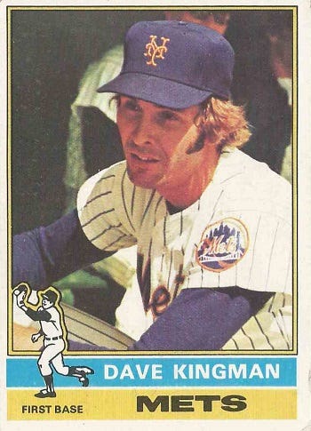 1976 topps dave kingman