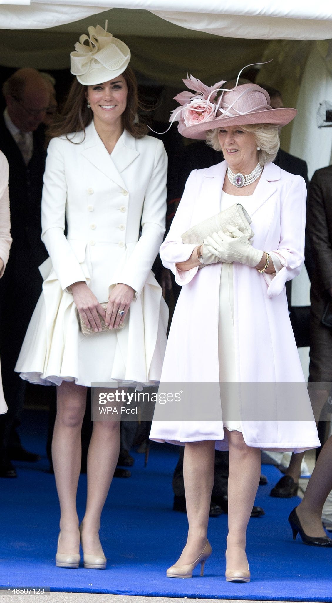 Queen Elizabeth II and Members Of The Royal Family Attend The Order Of The Garter Service