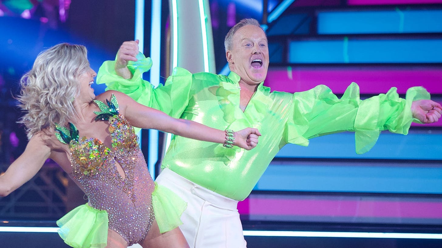 Dancing With the Stars' opens with Sean Spicer in fluorescent shirt