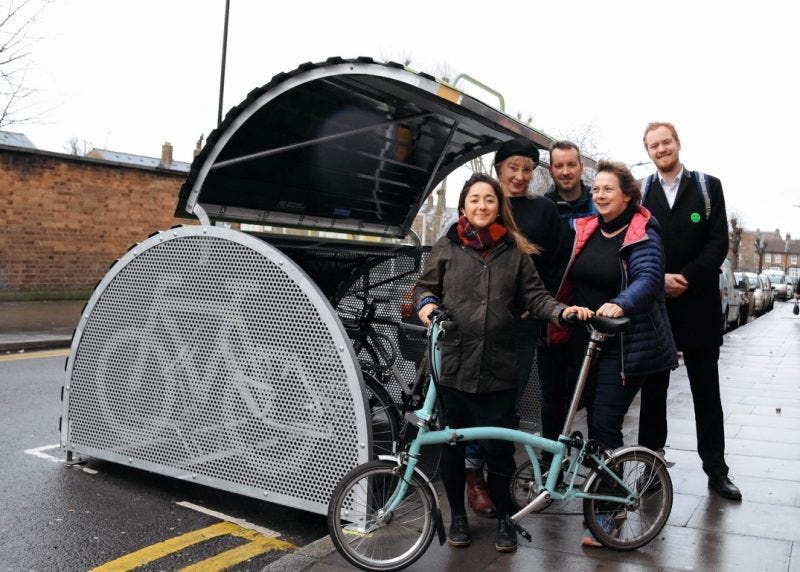 London's 1000th Cyclehoop Bikehangar is installed in Hackney | Cyclehoop